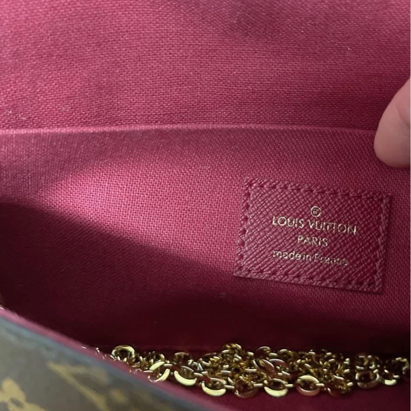 LV 老花三合一woc鍊條包-3