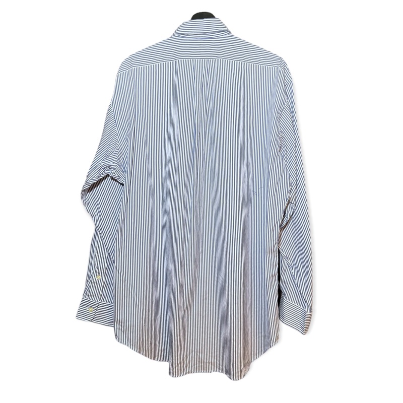 顛復古⚡️Polo Ralph Lauren 藍白條紋彩馬長袖襯衫❤️男女皆可-6