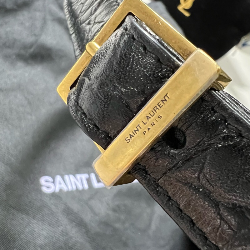 YSL LE 5 À 7 HOBO BAG 全新鱷魚壓紋腋下包-3