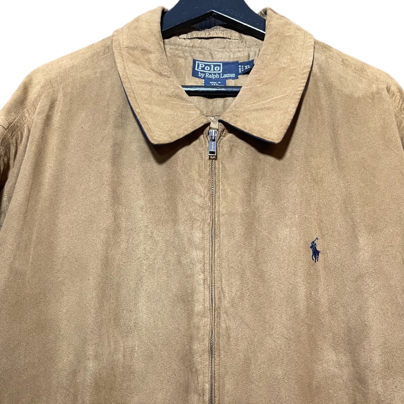 顛復古⚡️（remake) Polo Ralph Lauren 駝色麂皮藍馬外套❤️男女皆可-1