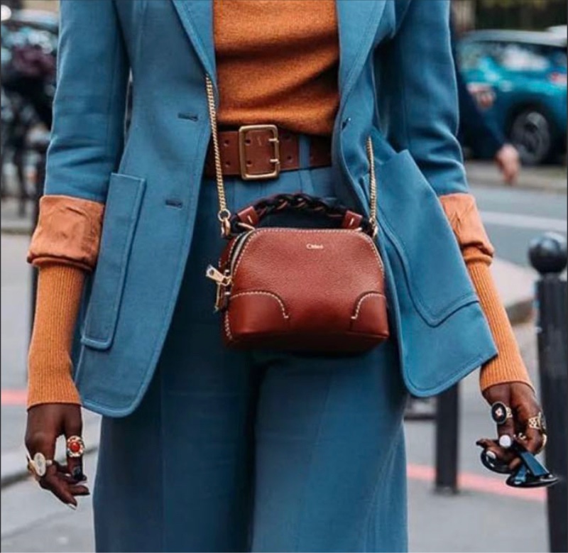 全新Chloé mini Daria 迷你皮革鍊條包-0