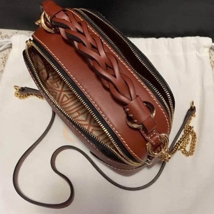 全新Chloé mini Daria 迷你皮革鍊條包-5