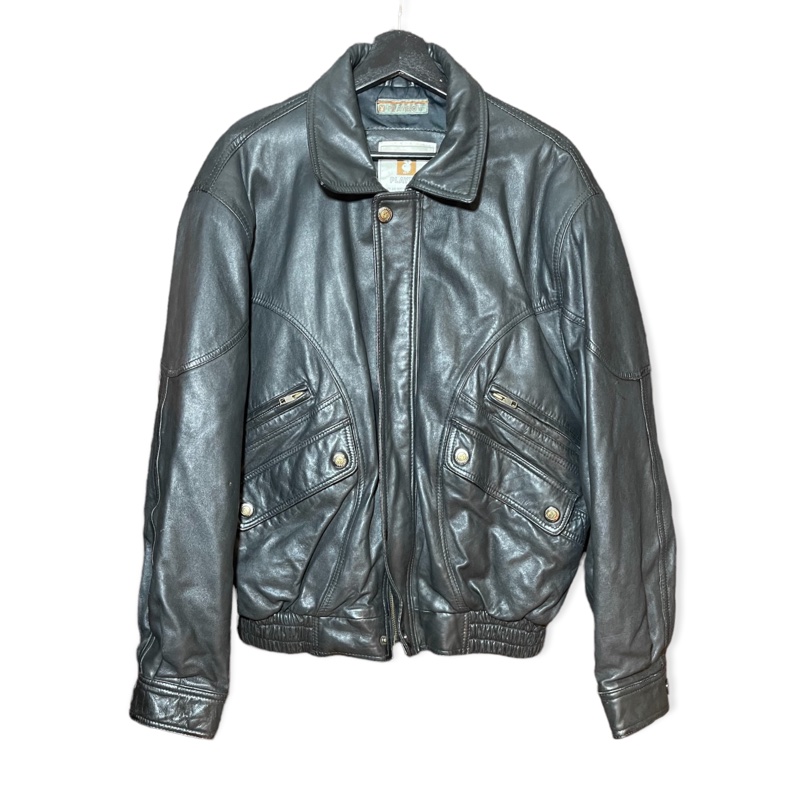 顛復古⚡️美國早期playboy時髦小牛皮皮衣外套夾克❤️男女皆可-0