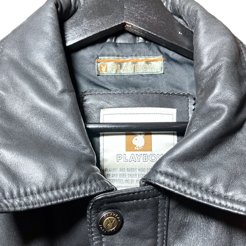 顛復古⚡️美國早期playboy時髦小牛皮皮衣外套夾克❤️男女皆可-4