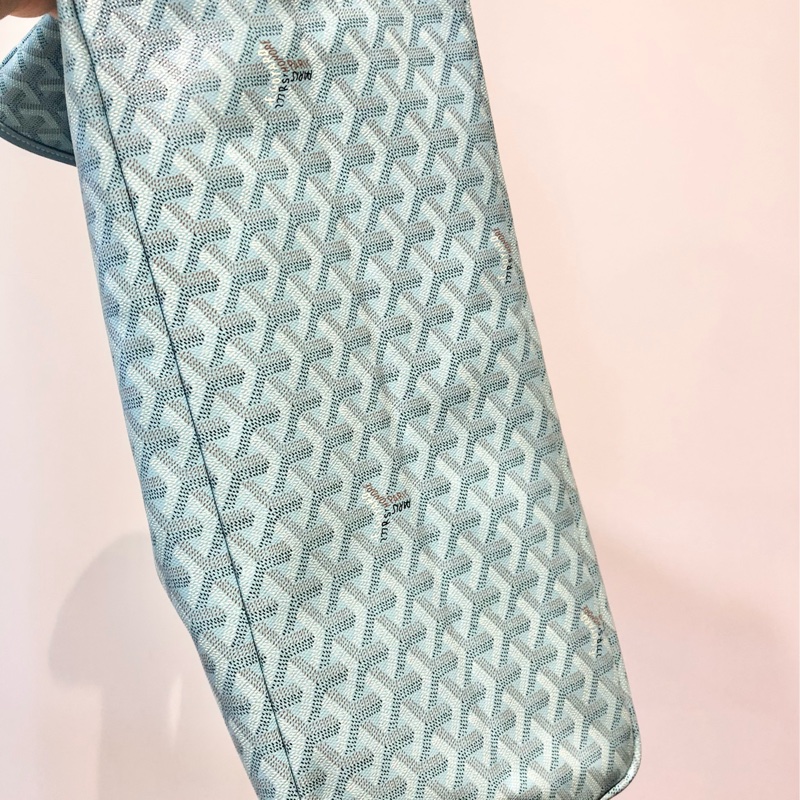 Goyard 字母大尺寸托特包附村上隆皮質太陽花掛件吊飾手提包肩背包-3