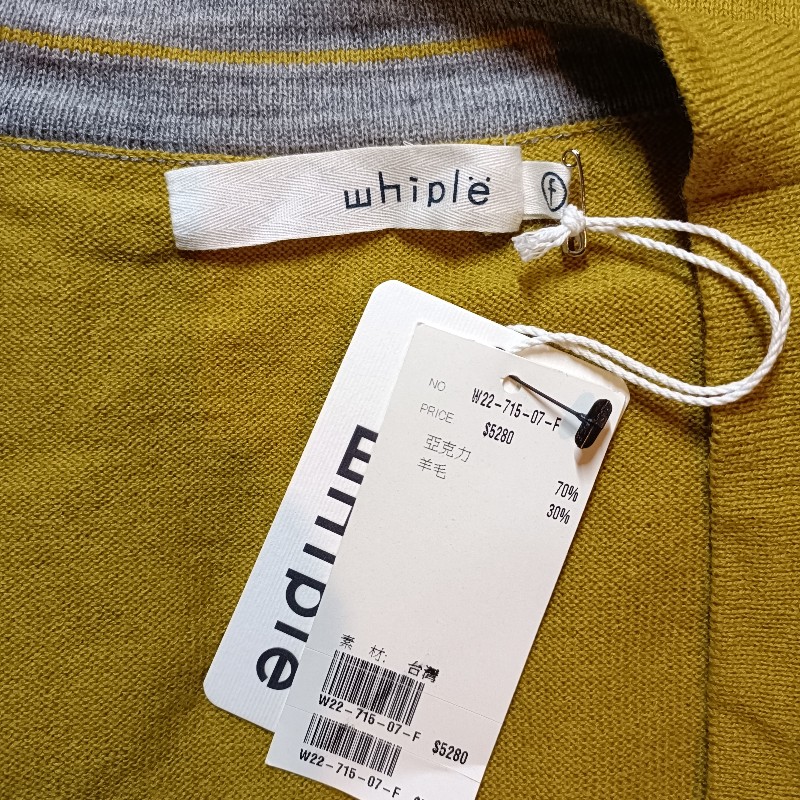 whiple 秋冬芥末黃針織外套-4