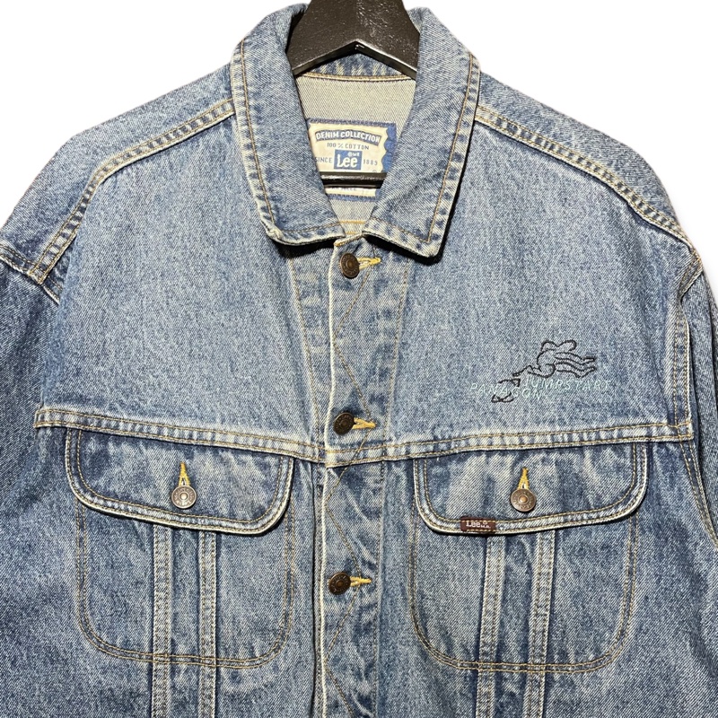 顛復古⚡️美式復古Lee刺繡圖騰牛仔外套❤️男女皆可-1