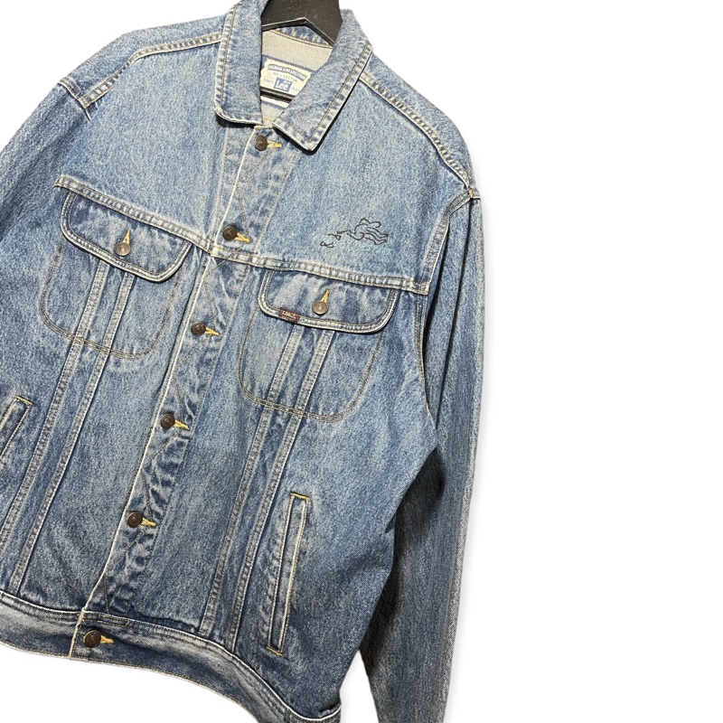 顛復古⚡️美式復古Lee刺繡圖騰牛仔外套❤️男女皆可-4