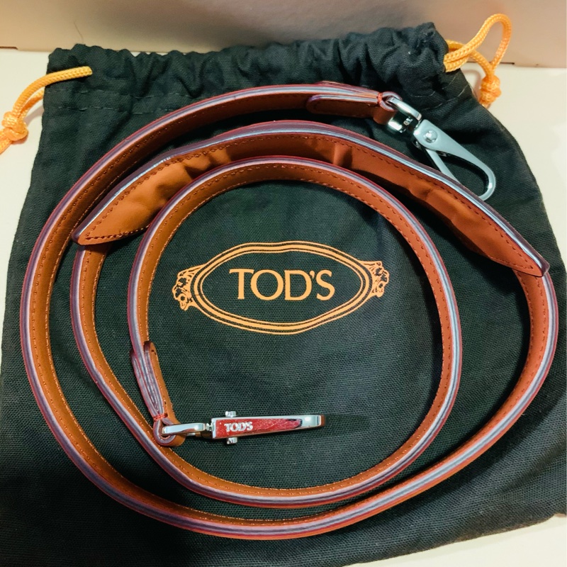 Tods wave bag 小牛皮手提/肩背豆豆包(橘/迷你)-8
