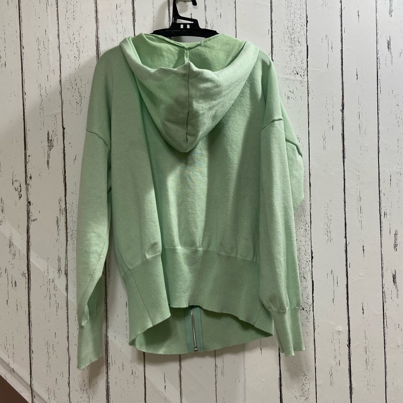 薄荷綠連帽針織衫外套-6