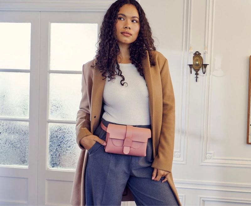 senreve aria belt 焦糖色 腰包 肩包 手拿包(5折）-4