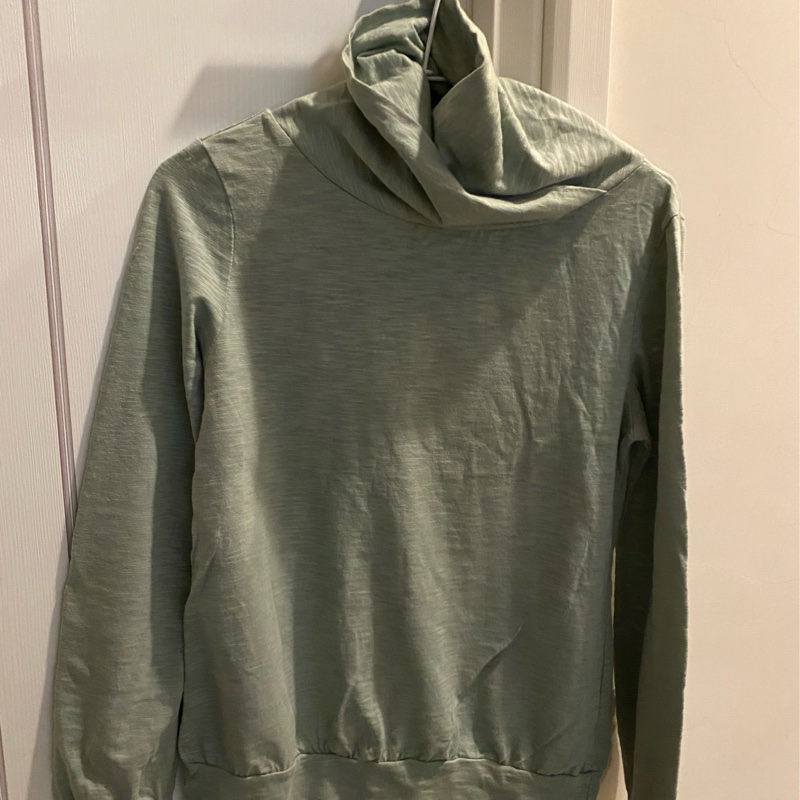 Nonstop 灰綠色長袖翻領衫-0