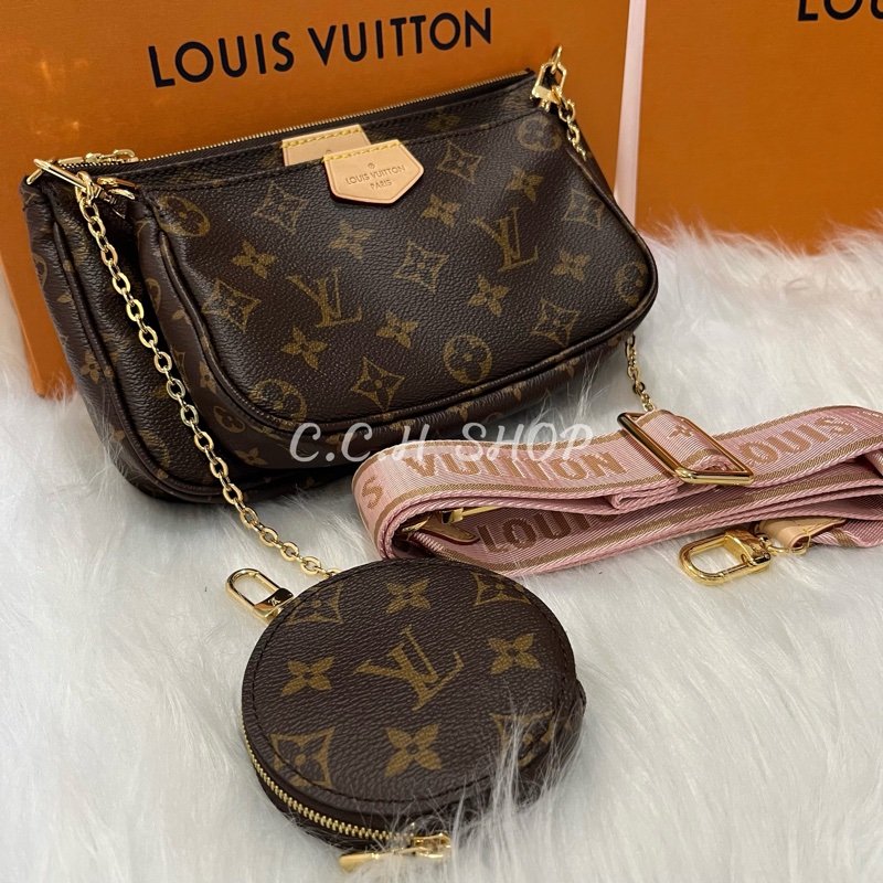 Louis Vuitton 麻將五合一（粉色背袋）-1