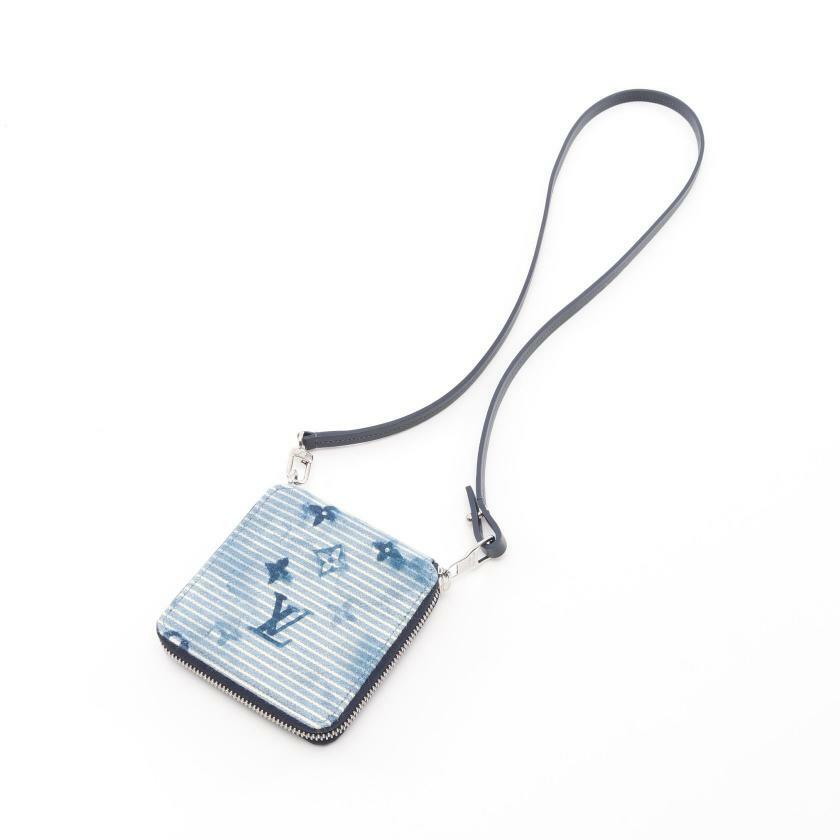 【日本直送】中古LV路易威登 9.5新 WatercolorSummer系列圓角拉鍊錢包-6