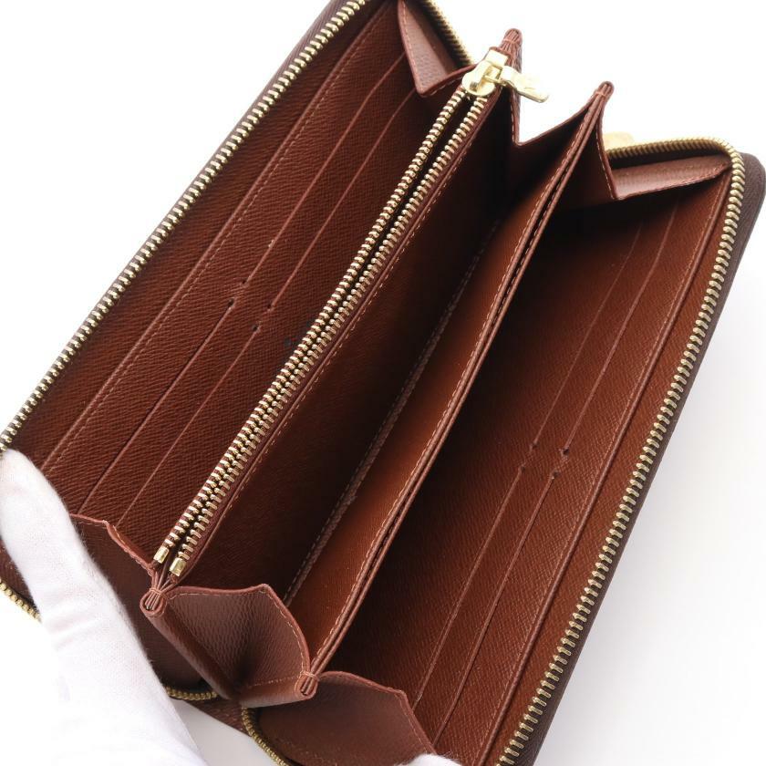 【日本直送】中古LV路易威登 9.5新 老花圓角拉鍊錢包-2