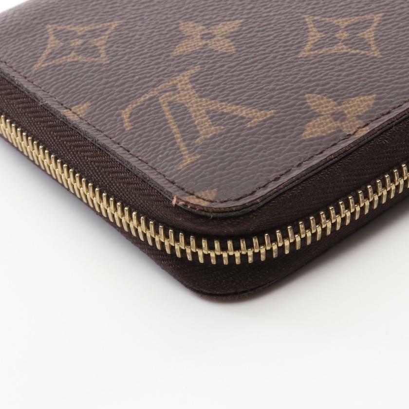 【日本直送】中古LV路易威登 9.5新 老花圓角拉鍊錢包-5