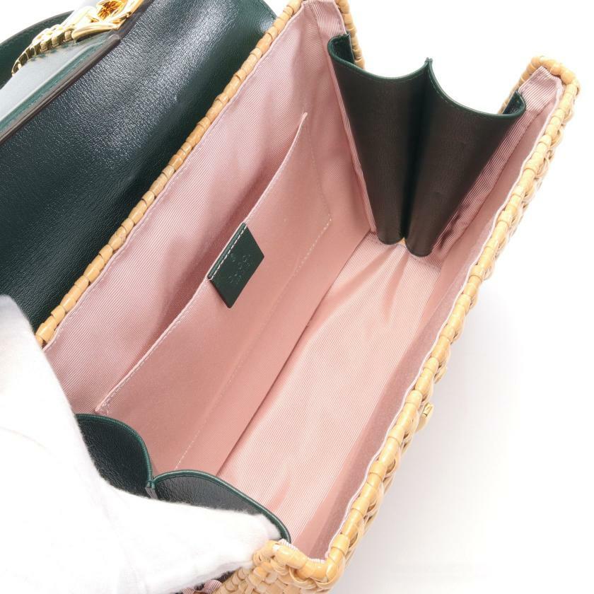 【日本直送】中古GUCCI古馳 9.5新 手提包藤-2