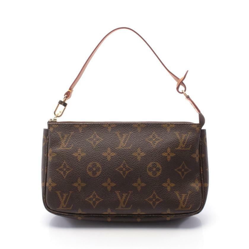 【日本直送】中古LV路易威登 9.5新 PochetteAccessoires老花手提包-0
