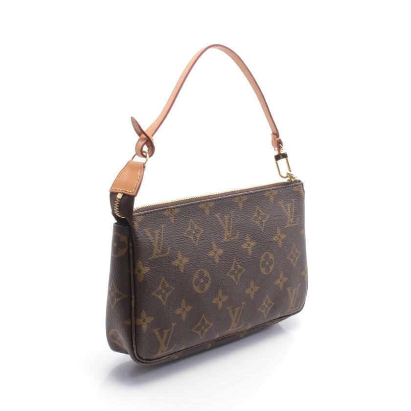 【日本直送】中古LV路易威登 9.5新 PochetteAccessoires老花手提包-1