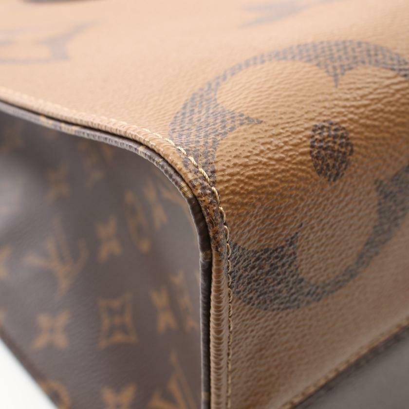 【日本直送】中古LV路易威登 9.5新 OnTheGoMM老花GiantReverse肩包-4