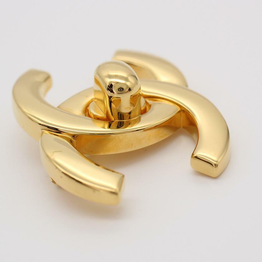 【日本直送】中古CHANEL香奈兒 9.5新 雙C標誌胸針97P-3