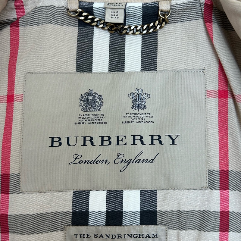 Burberry Sandringham Trench Coat 米色短款 【降價】-3