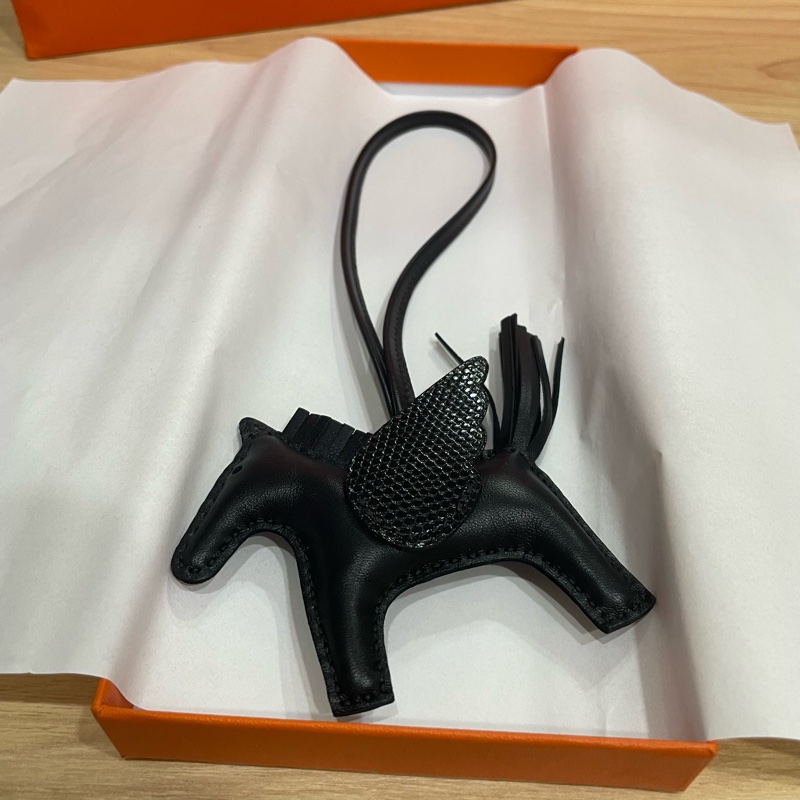 Hermès so black蜥蜴皮小飛馬-0