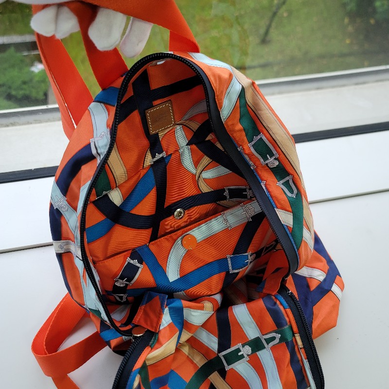 Hermes Airsilk Bag 愛馬仕空氣感絲巾後背包-6