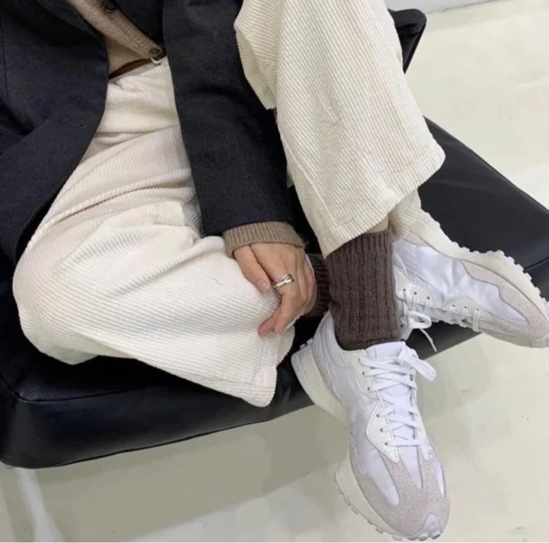 限時限量 New Balance 327 白絲綢 大N復古休閒鞋 NB327 WS327春夏秋冬 IN李知恩-5