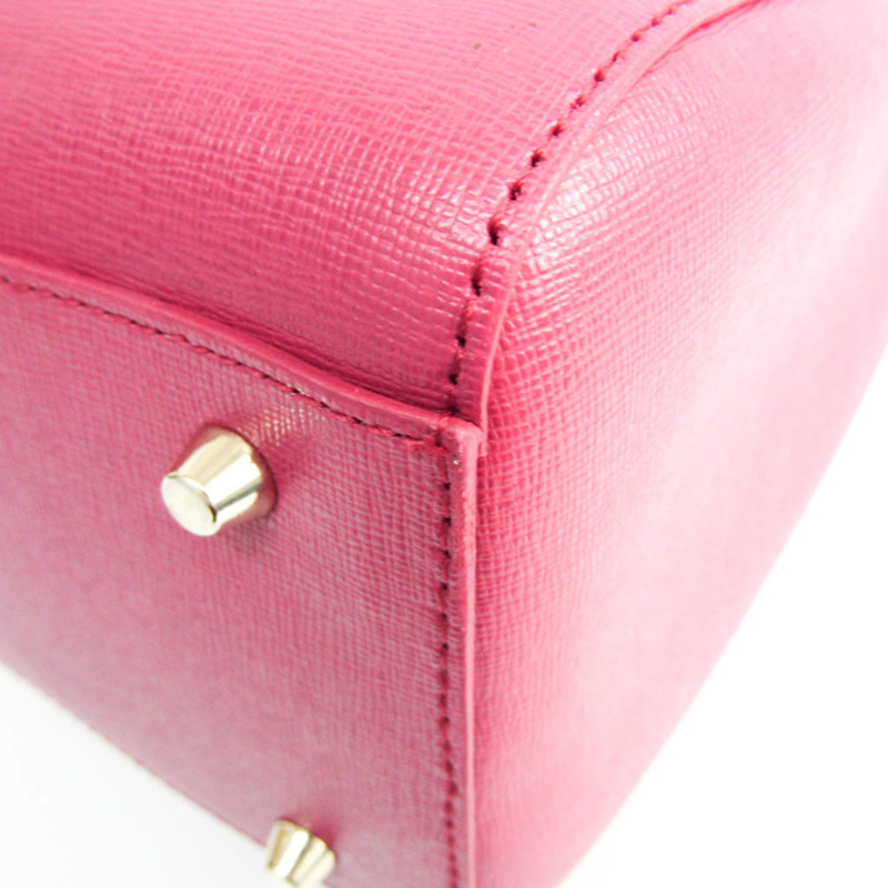 【日本直送】Furla Linda M SATCHEL 834157 女士皮革手提包，單肩包覆盆子-3