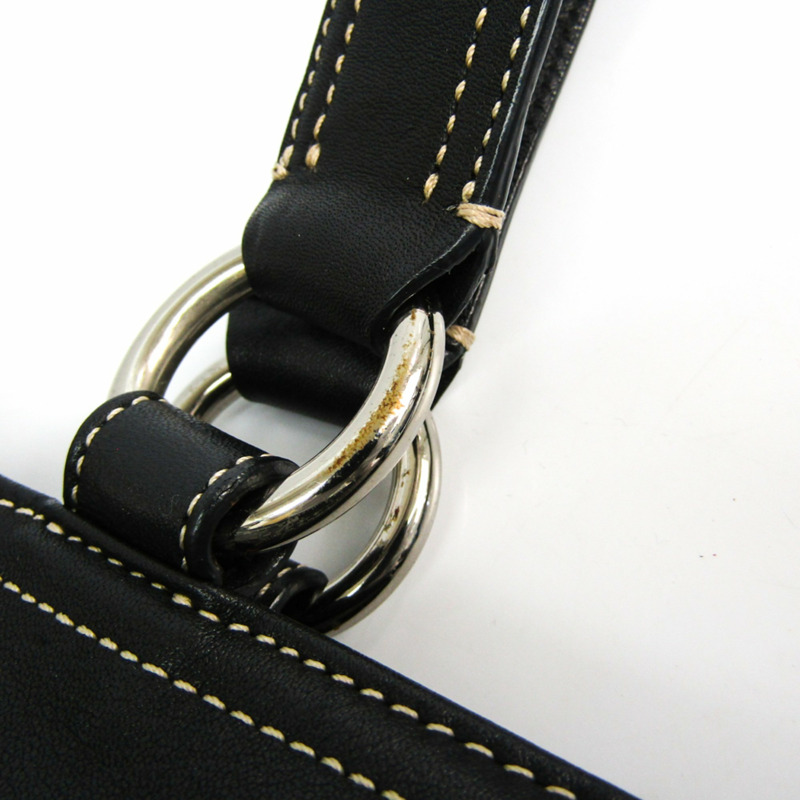 【日本直送】Coach Soho 8A09 女士皮革手提包 黑色-3