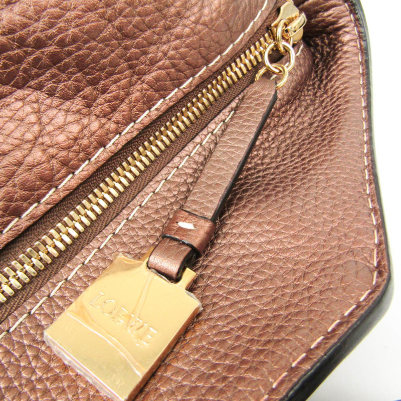 【日本直送】Loewe Anagram Total Pattern 女式皮革、帆布托特包米色、青銅色、深棕色-6