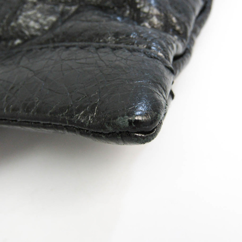 【日本直送】Balenciaga Classic Clip M 273022 女士皮革手拿包 黑色-3