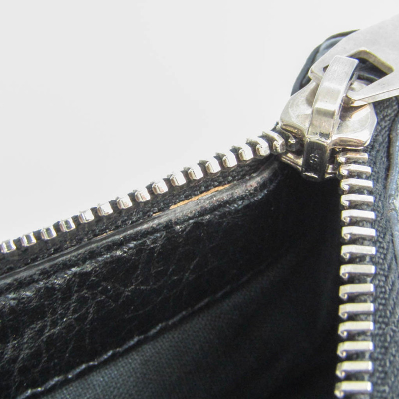 【日本直送】Balenciaga Classic Clip M 273022 女士皮革手拿包 黑色-6