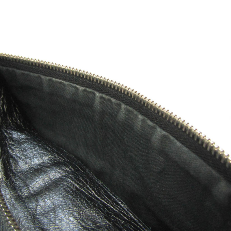 【日本直送】Balenciaga Classic Clip M 273022 女士皮革手拿包 黑色-7