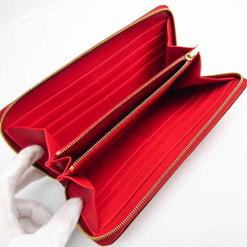 【日本直送】席琳女士皮革長錢包（雙折）紅色-2
