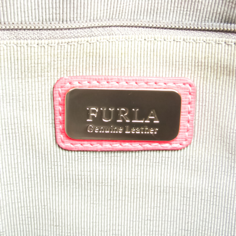 【日本直送】Furla Linda M 女士皮革手提包,單肩包 淺粉色-7