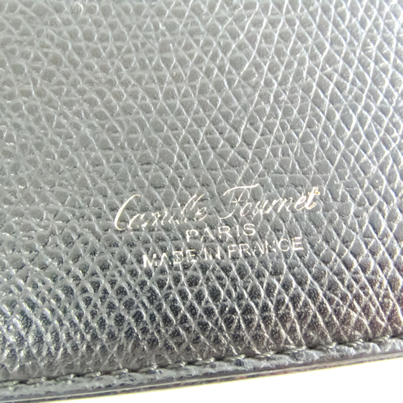 【日本直送】Camille Fournet 男士皮卡錢包 黑色-7