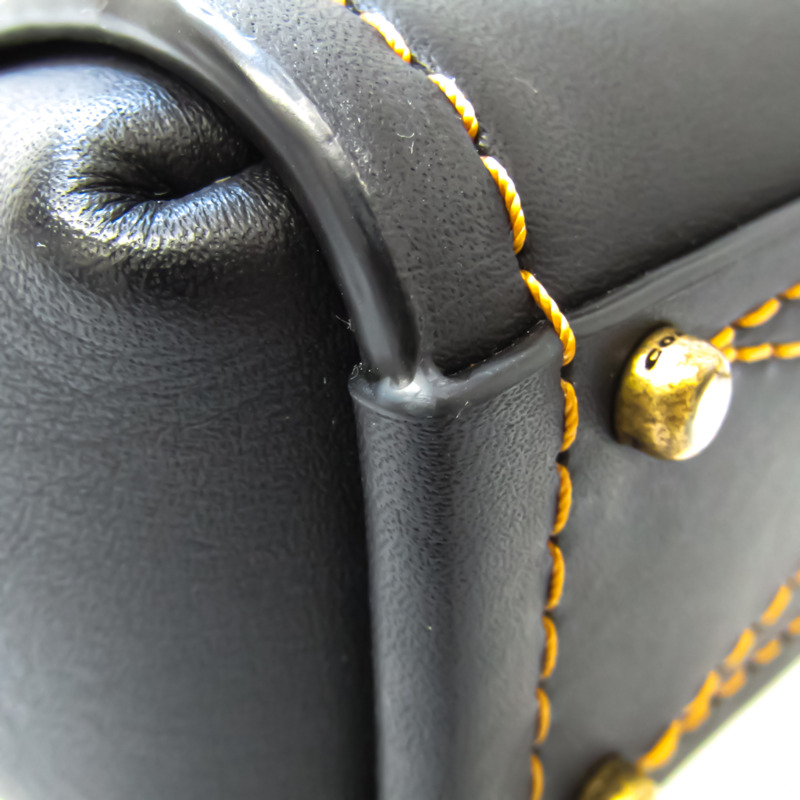 【日本直送】Coach TROUPE TOTE 16 79401 女士皮革手提包，單肩包黑色-5