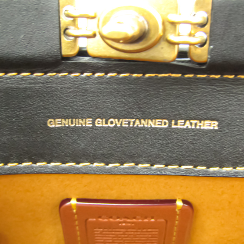 【日本直送】Coach TROUPE TOTE 16 79401 女士皮革手提包，單肩包黑色-12