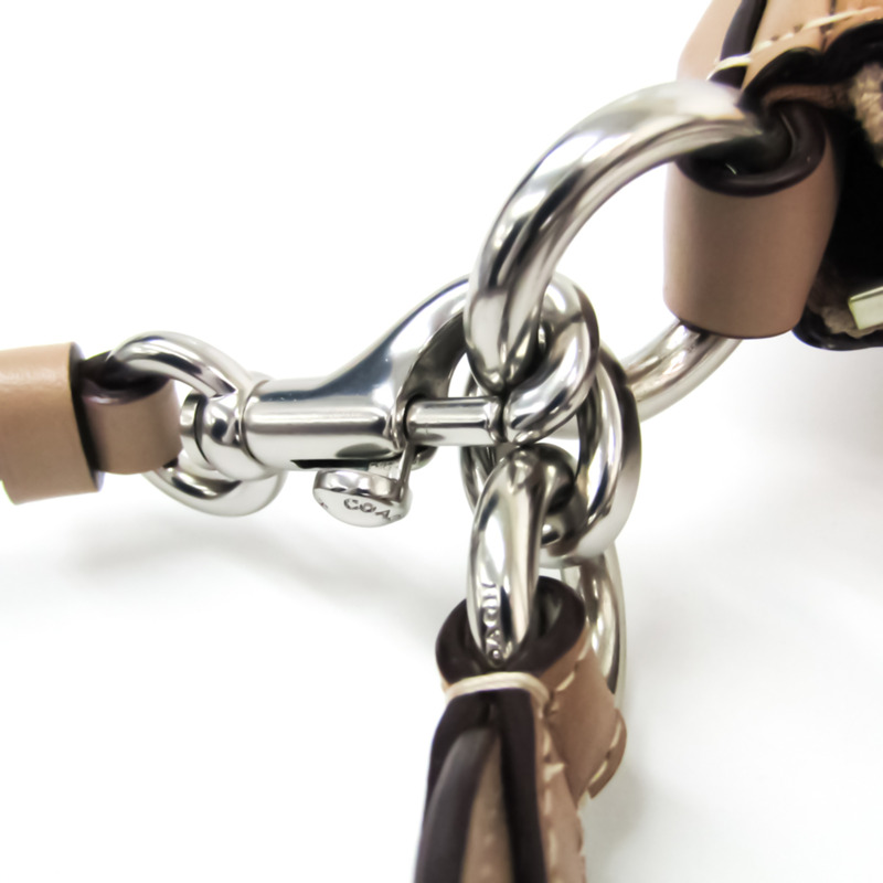 【日本直送】Coach Sutton 斜挎包 52577 女式 PVC,皮革單肩包 淺米色-11