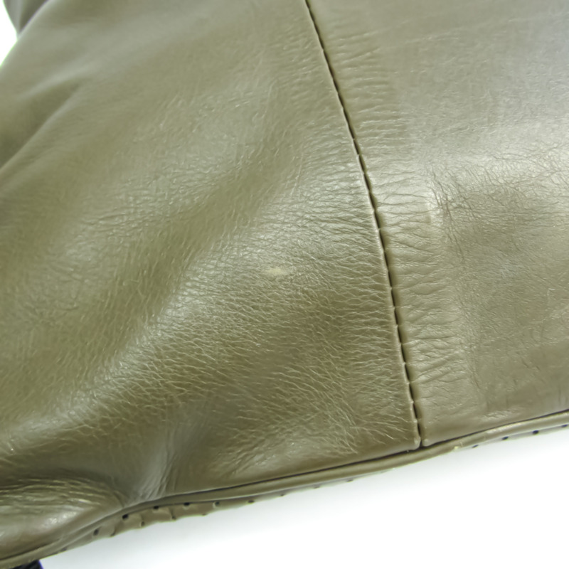 【日本直送】Bottega Veneta 567222 中性皮革背包，托特包卡其色-3