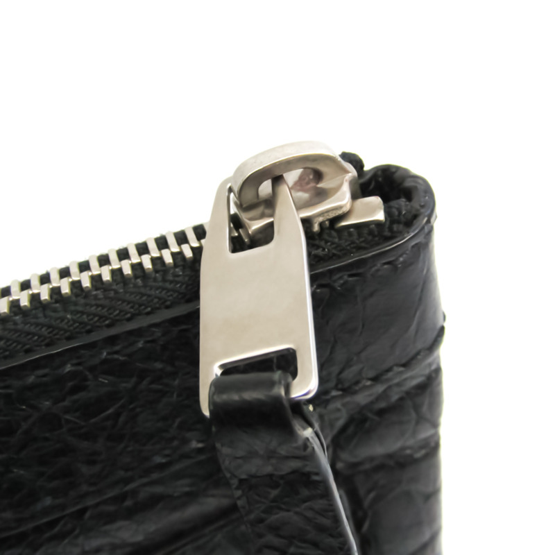 【日本直送】Balenciaga Classic Clip M 273022 中性皮革手拿包 黑色-4