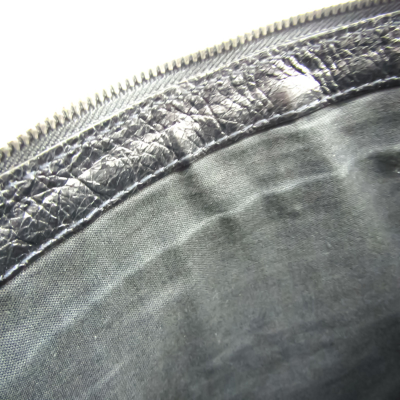 【日本直送】Balenciaga Classic Clip M 273022 中性皮革手拿包 黑色-6