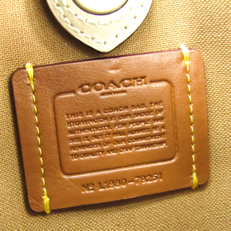 【日本直送】Coach Hadley Hobo 21 79251 女式 PVC，皮革手提包米色-7