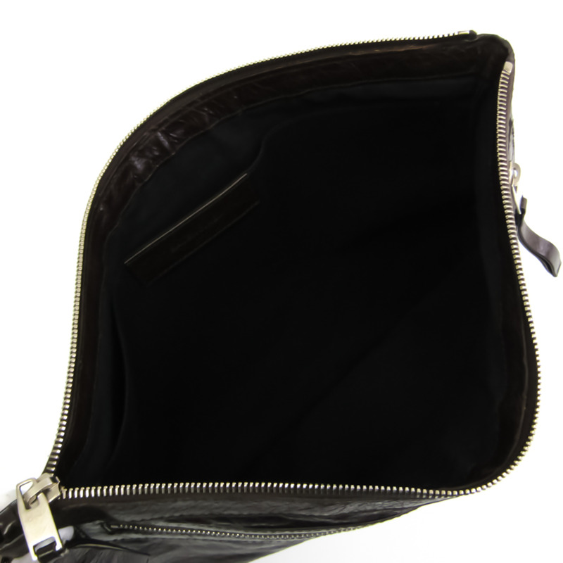 【日本直送】Balenciaga 273023 中性皮革手拿包棕色-2