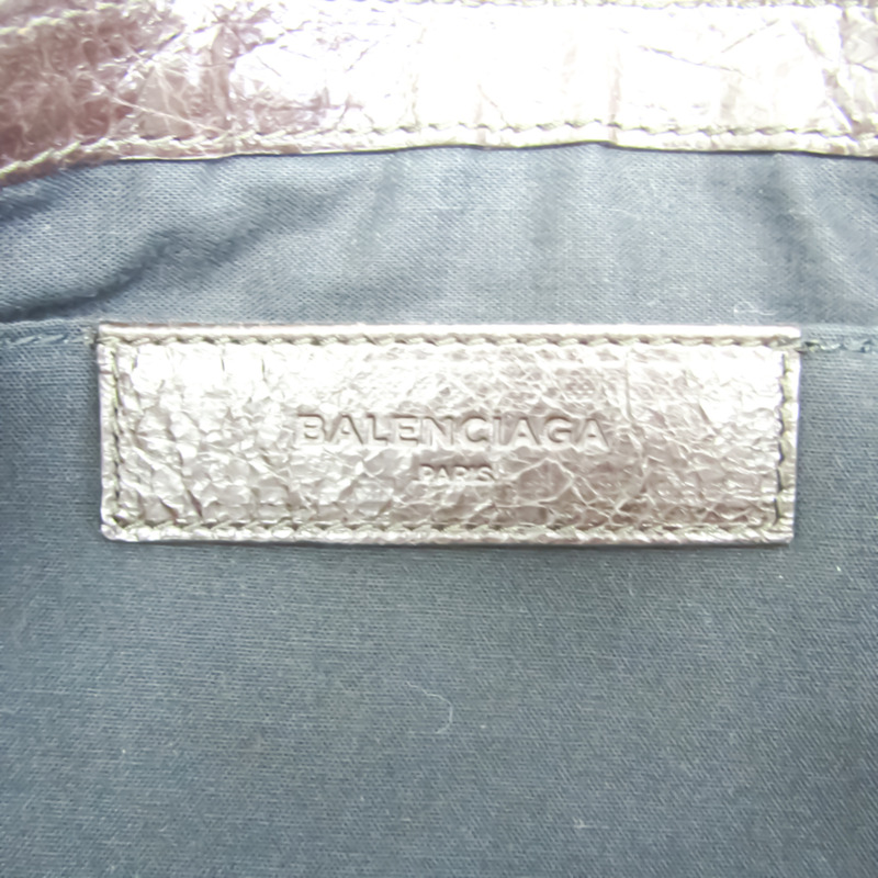 【日本直送】Balenciaga 273023 中性皮革手拿包棕色-9