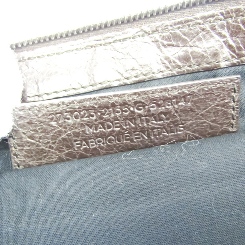 【日本直送】Balenciaga 273023 中性皮革手拿包棕色-10