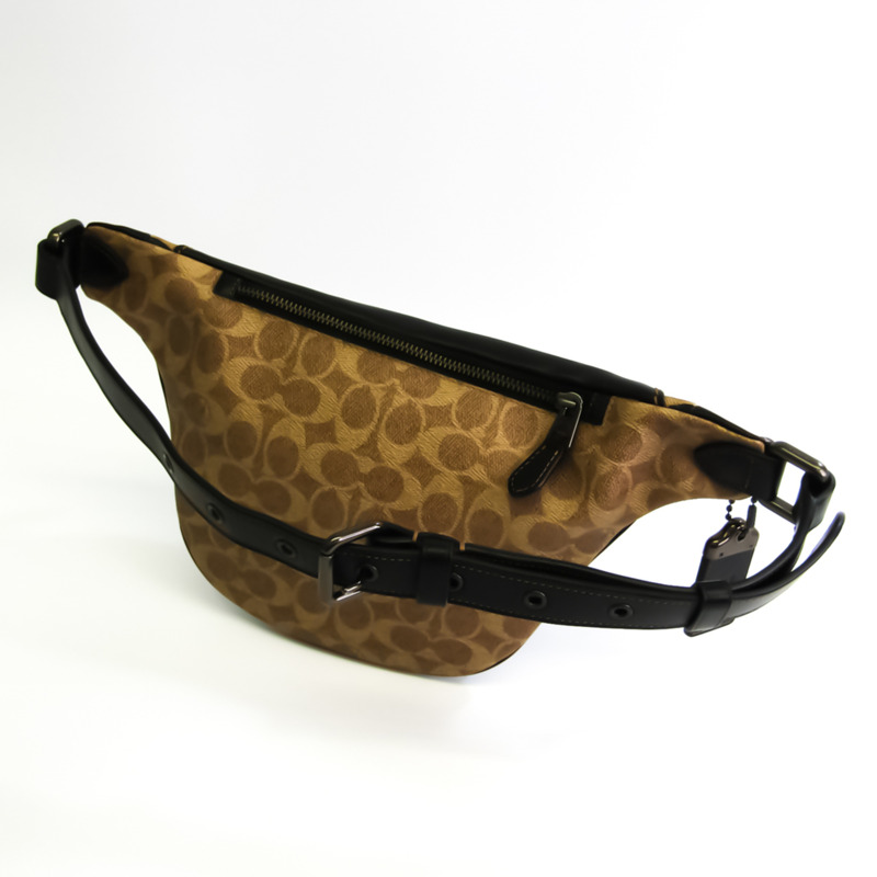 【日本直送】Coach 中性皮革單肩包 黑色 棕色-1