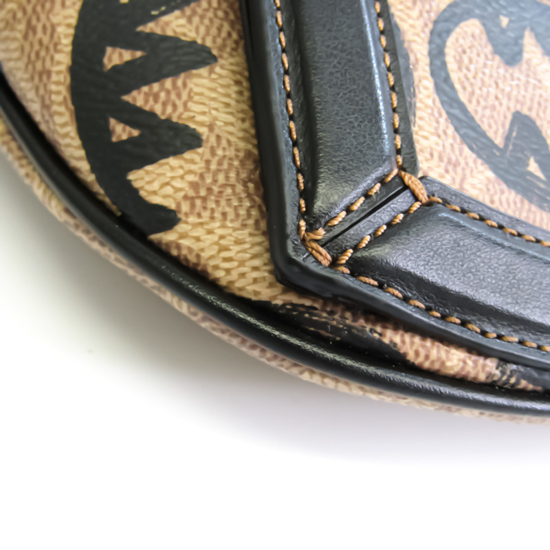 【日本直送】Coach 中性皮革單肩包 黑色 棕色-3